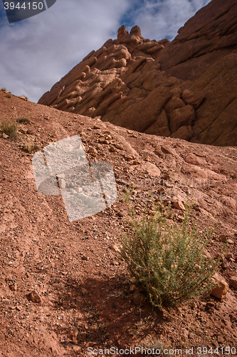 Image of Scenic landscape in Dades Gorges, Atlas Mountains, Morocco