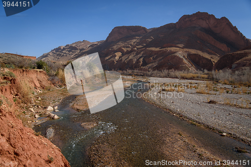 Image of Scenic landscape in Dades Gorges, Atlas Mountains, Morocco