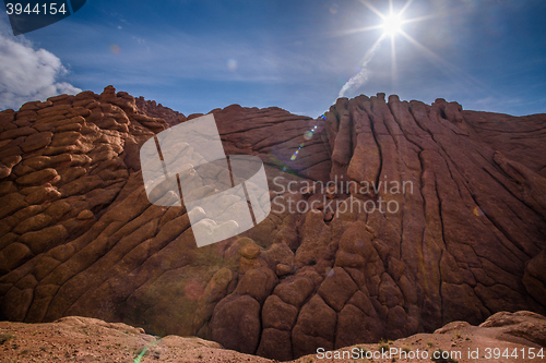 Image of Scenic landscape in Dades Gorges, Atlas Mountains, Morocco