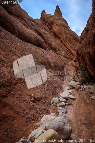 Image of Scenic landscape in Dades Gorges, Atlas Mountains, Morocco