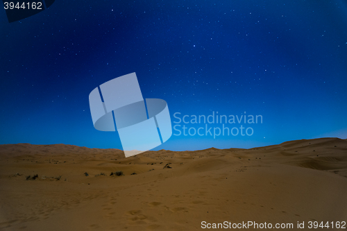 Image of Stars at night over the dunes, Morocco