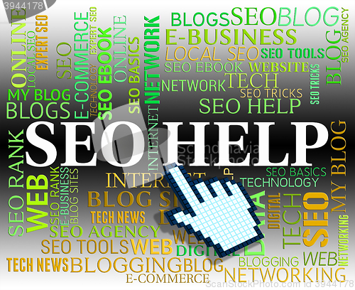 Image of Seo Help Represents Web Site And Assist