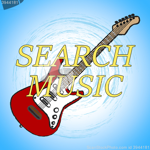 Image of Search Music Means Sound Track And Audio