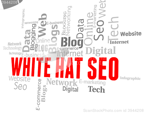 Image of White Hat Seo Represents Search Engine And Internet