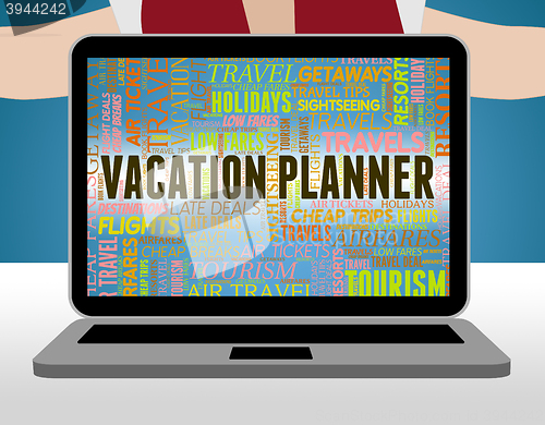 Image of Vacation Planner Means Date Vacational And Plans