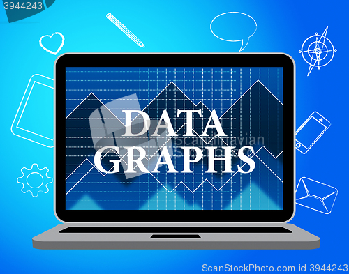 Image of Data Graphs Means Statistical Diagram And Bytes