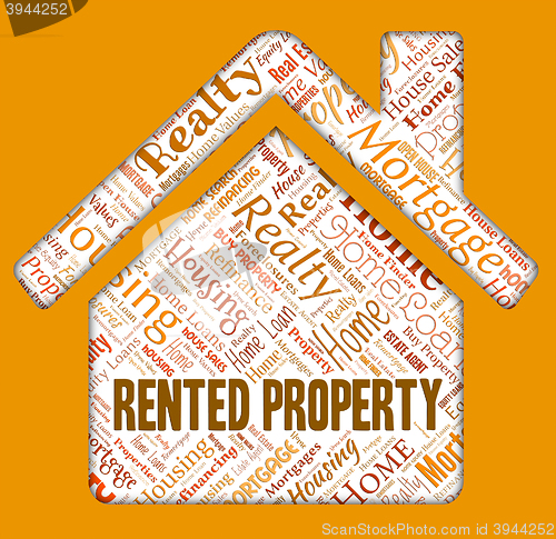 Image of Rented Property Represents Real Estate And Apartment