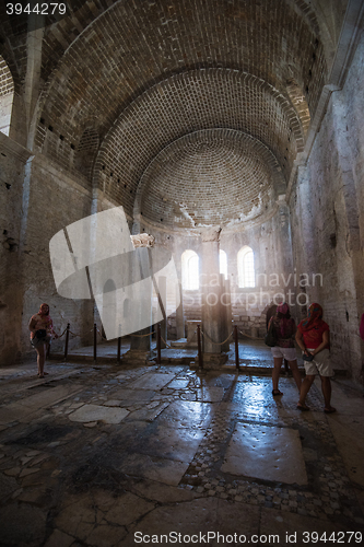 Image of inside St. Nicholas church in Demre, Turkey