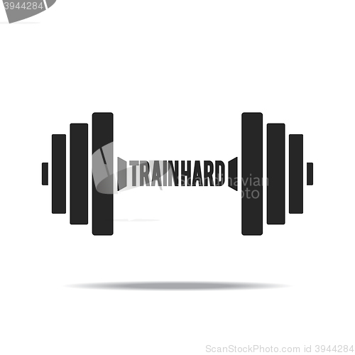 Image of Dumbbell vector icon