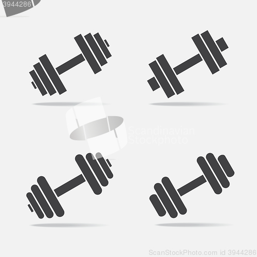 Image of Dumbbell vector icon