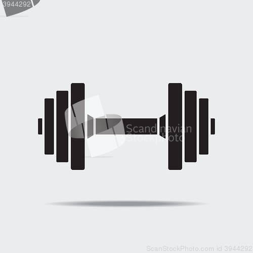 Image of Dumbbell vector icon