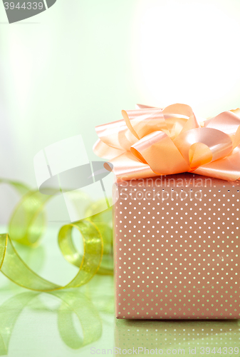 Image of beautiful wrapped gift box