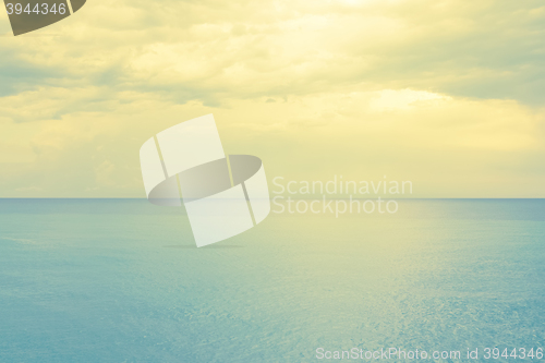 Image of Retro style photo of a calm sea