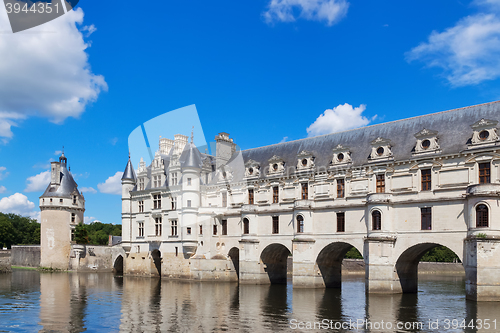 Image of Chenonceau castle in the Loire Valley, France