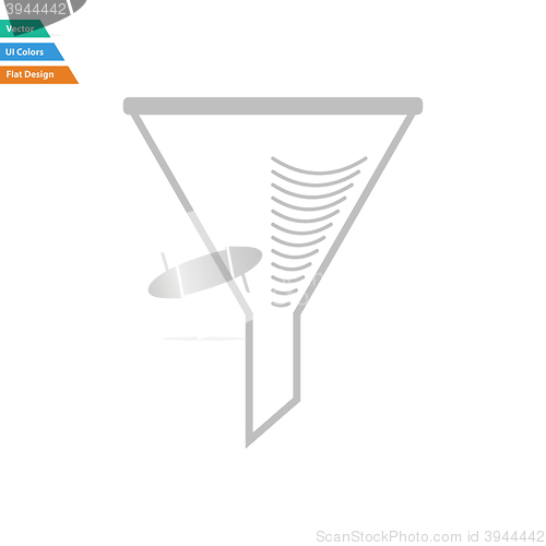 Image of Flat design icon of chemistry filler cone