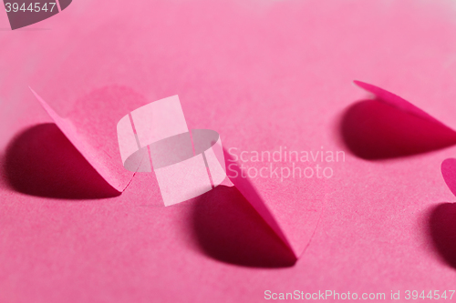 Image of Pink paper hearts