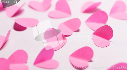 Image of Pink paper hearts