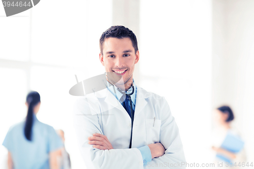 Image of male doctor with stethoscope