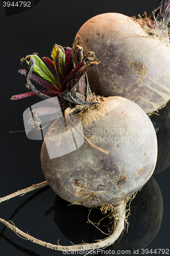 Image of Three farm fresh raw beetroot