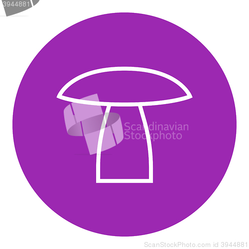 Image of Mushroom line icon.