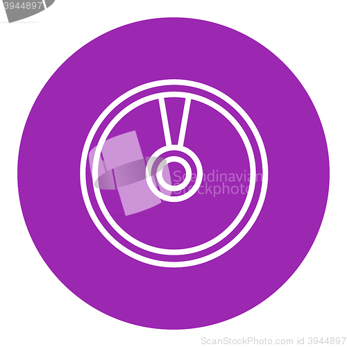 Image of Disc line icon.