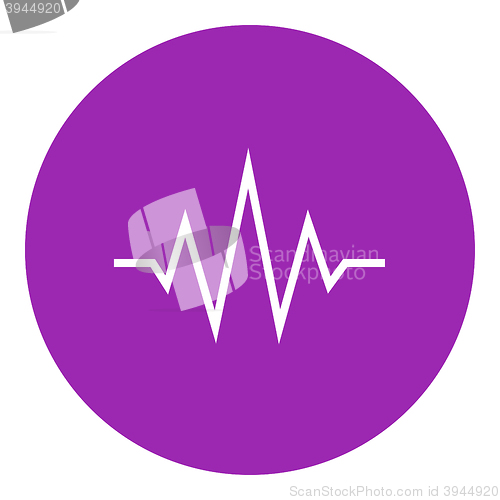 Image of Sound wave line icon.