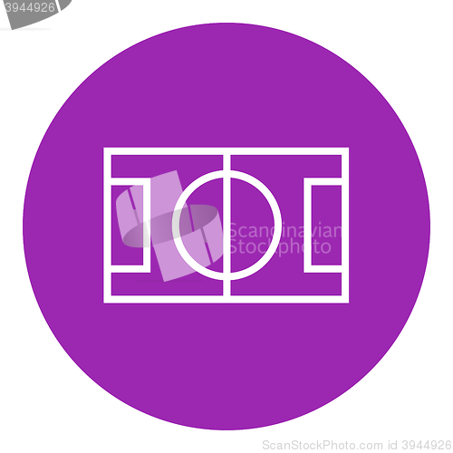 Image of Stadium layout line icon.