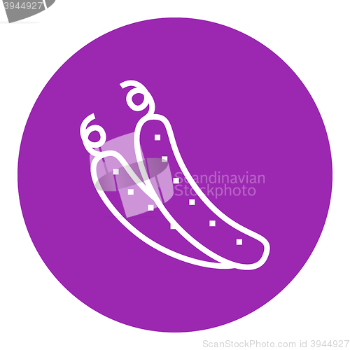 Image of Cucumber line icon.