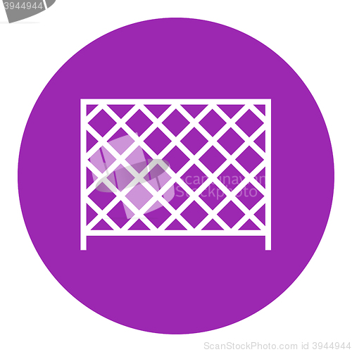 Image of Sports nets line icon.