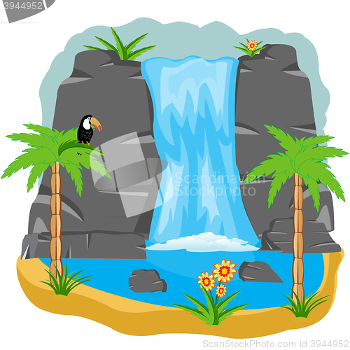 Image of Waterfall in tropic