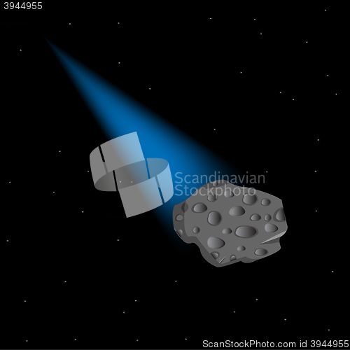 Image of Asteroid in cosmos