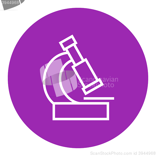 Image of Microscope line icon.