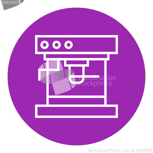 Image of Coffee maker line icon.