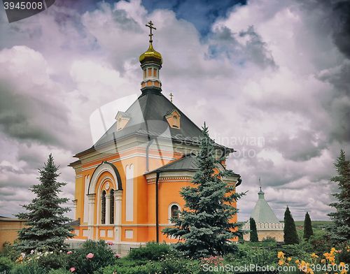 Image of An Orthodox Church on a picturesque hill.