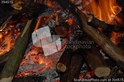 Image of camp fire