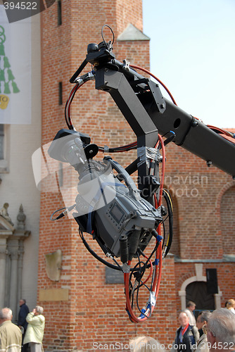 Image of camera on a boom arm