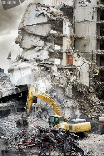 Image of Part of a demolished apartment house