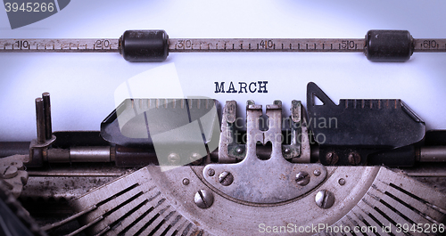 Image of Old typewriter - March