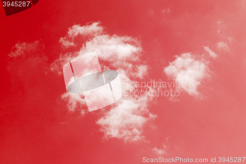 Image of Clouds with red sky