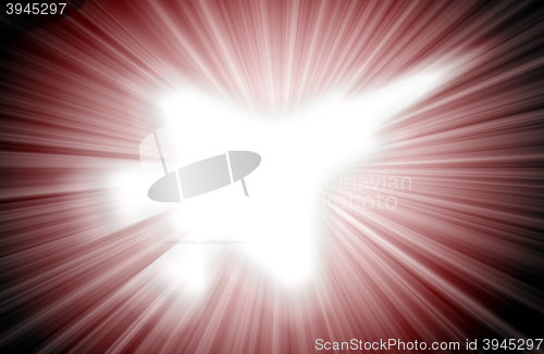 Image of Jet plane silhouette, modern fighter in the sky