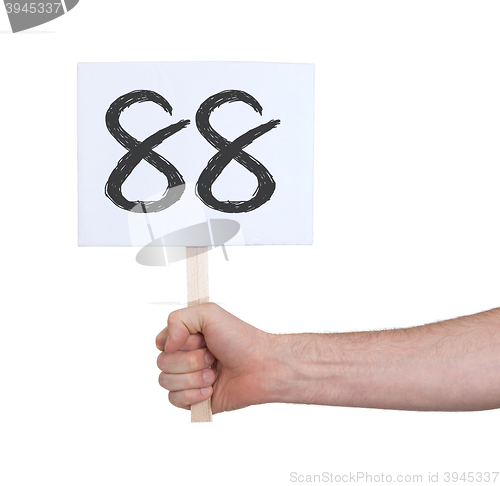 Image of Sign with a number, 88