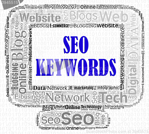 Image of Seo Keywords Represents Search Engines And Computer