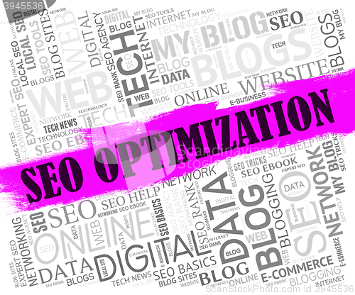 Image of Seo Optimization Shows Search Engines And Optimisation