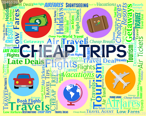 Image of Cheap Trips Shows Low Cost And Cheapest