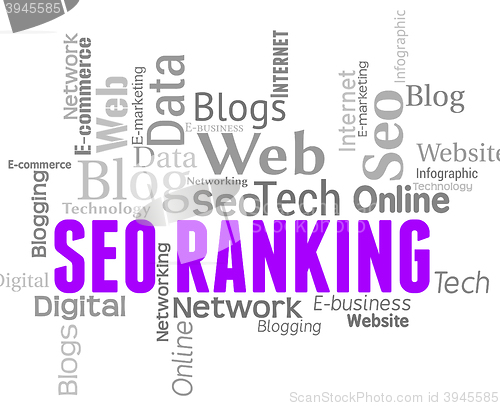 Image of Seo Ranking Shows Search Engine And Keyword