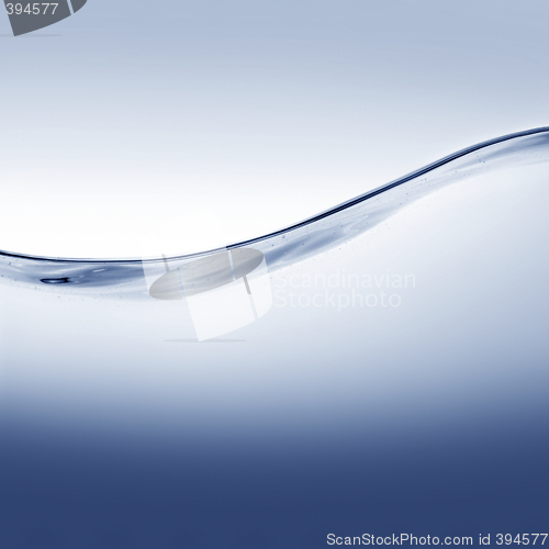 Image of Clean blue water on white