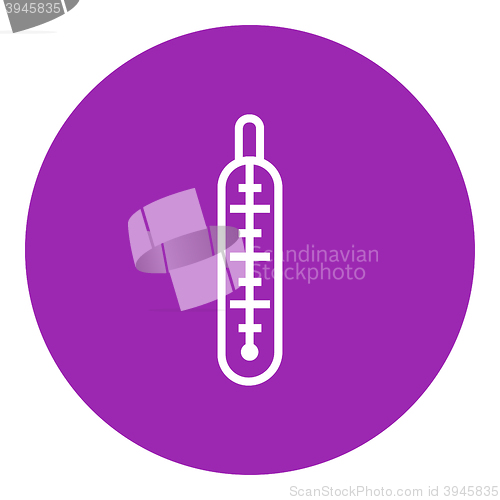 Image of Medical thermometer line icon.