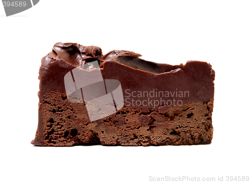 Image of Chocolate Cake isolated on white