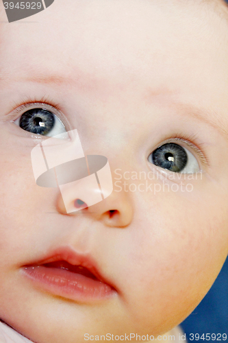 Image of little baby's close-up face