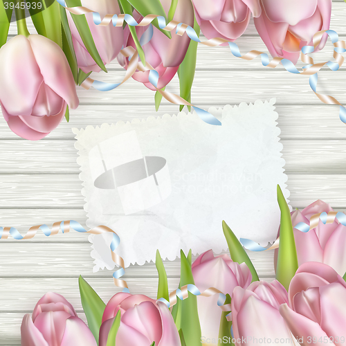 Image of Happy birthday card with copy space. EPS 10